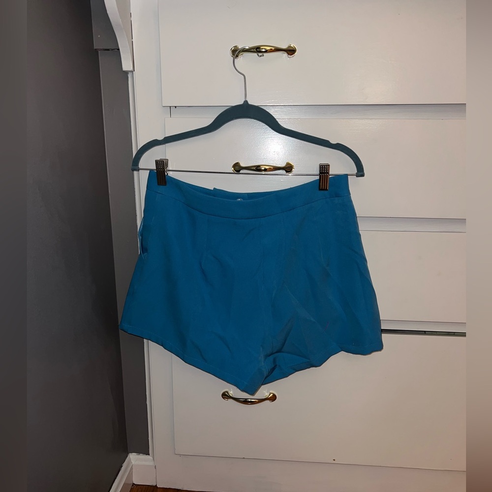 Windsor Turquoise High Waisted Shorts